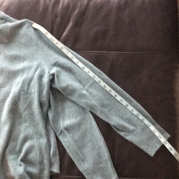 J. Crew  Heather Blue 100% Cashmere Sweater XL - Picture 6 of 12